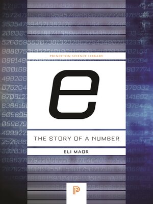 cover image of "e": The Story of a Number